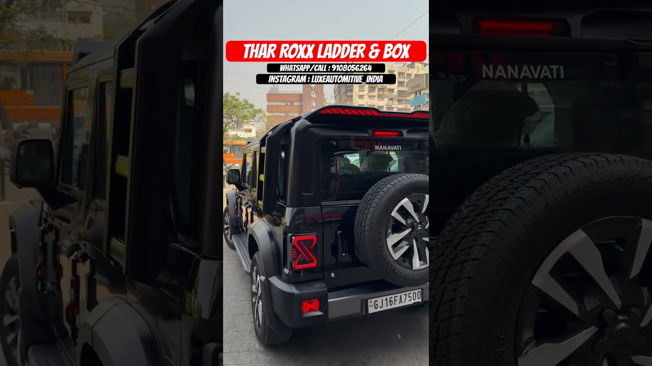 THAR ROXX LADDER & BOX | #tharroxx #tharlover #thar4x4 #tharloverthar #tharmodified