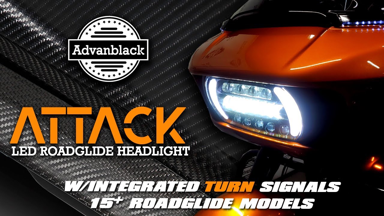 Advanblack ATTACK 15+ Road Glide LED Headlight