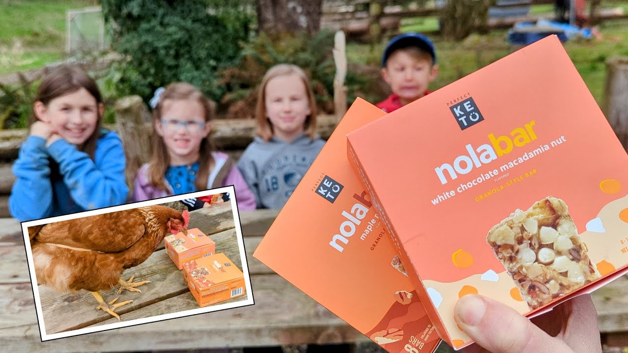🐓Which Flavor Did the CHICKEN Choose??? 😆 Taste Test Panel Reviews *NEW* Nola Bars! #perfectketo