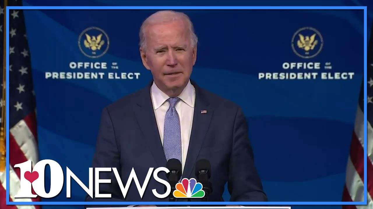 Watch Live:  President-elect Joe Biden to speak as protesters swarm Capitol