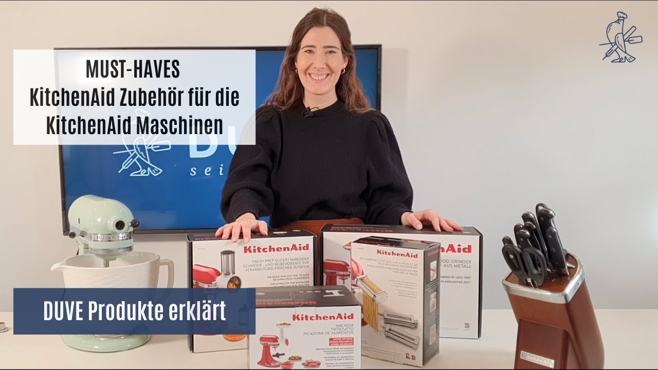 Duve Produkte erklärt - Must-Have KitchenAid Vorsätze - Gemüseschneider, Nudelwalzen, Fleischwolf