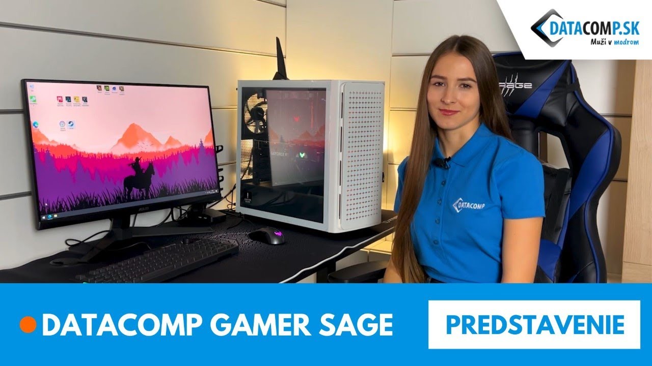 Hern&eacute; mon&scaron;trum Datacomp Gamer Sage s procesorom Intel 13gen