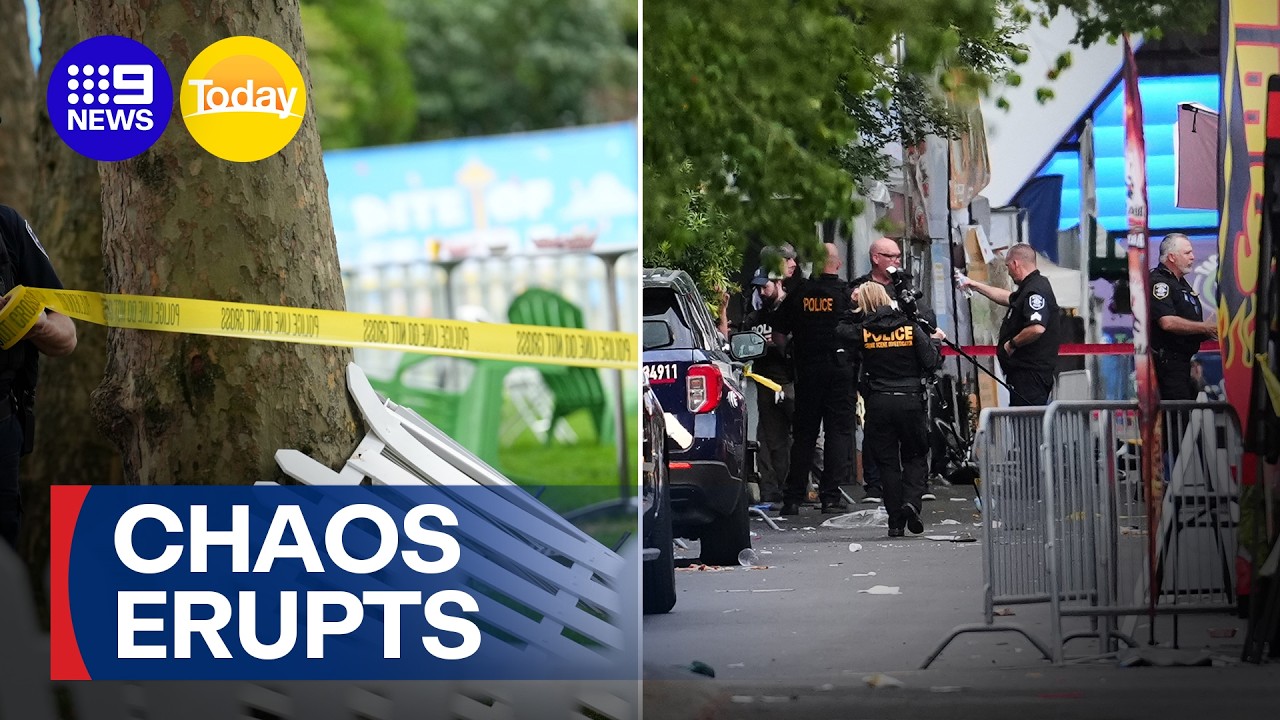 Three killed in shooting at Seattle food festival | 9 News Australia