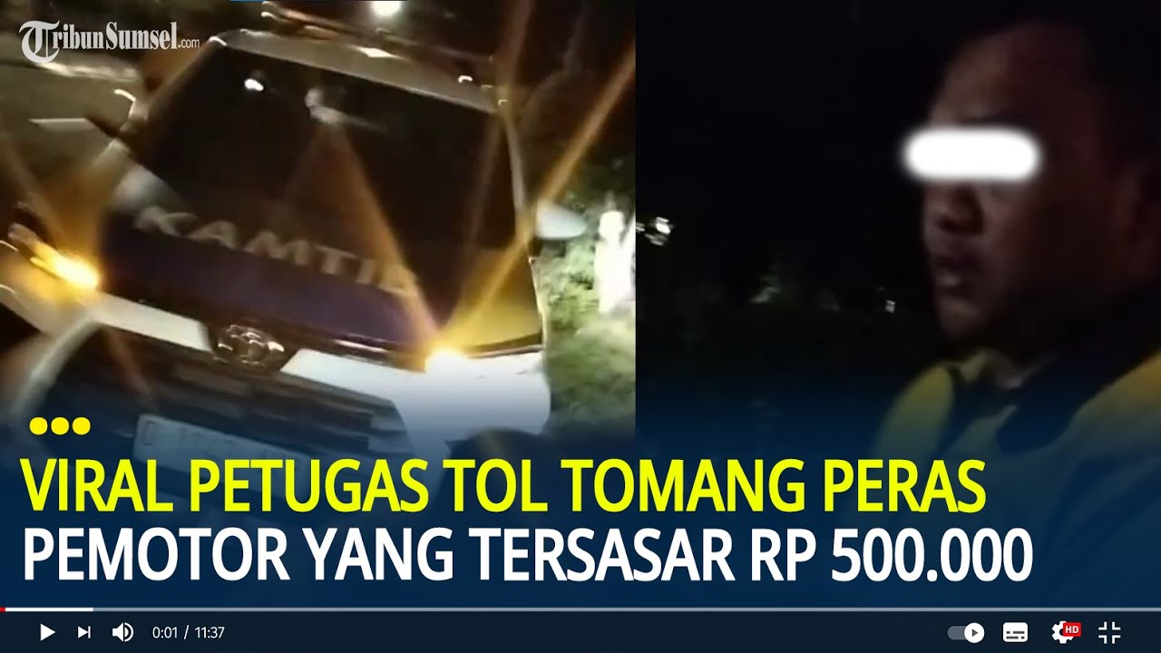 Viral Petugas Tol Tomang Peras Pemotor yang Tersasar Sebesar Rp 500.000