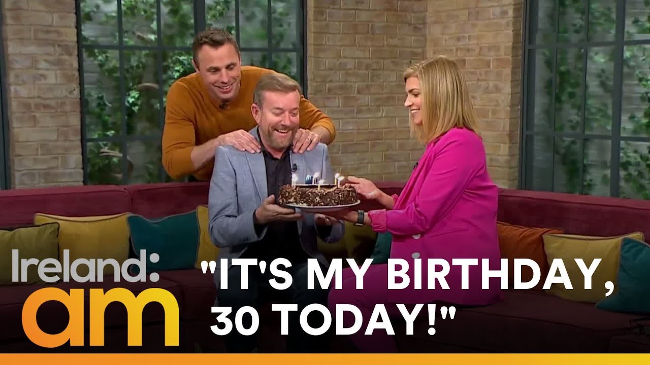 It's Alan Hughes' Birthday! | Tommy & Muireann surprise Alan with a cake for his 