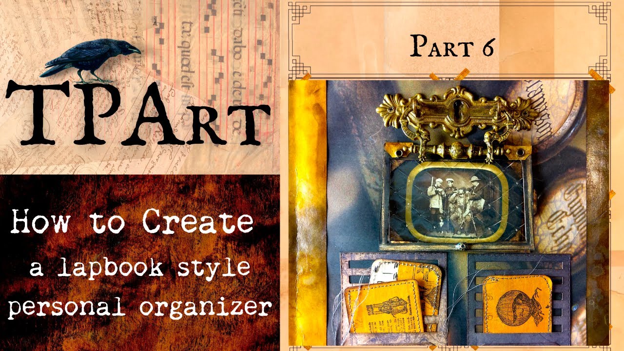 How to construct a Dark Academia Lapbook. Junk journal tutorial part 6.