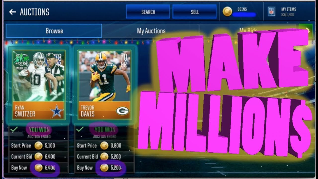 BEST SNIPPING FILTER / HOW TO SNIPE MADDEN MOBILE 18 * MAKE MILLIONS IN JUST ONE HOUR*