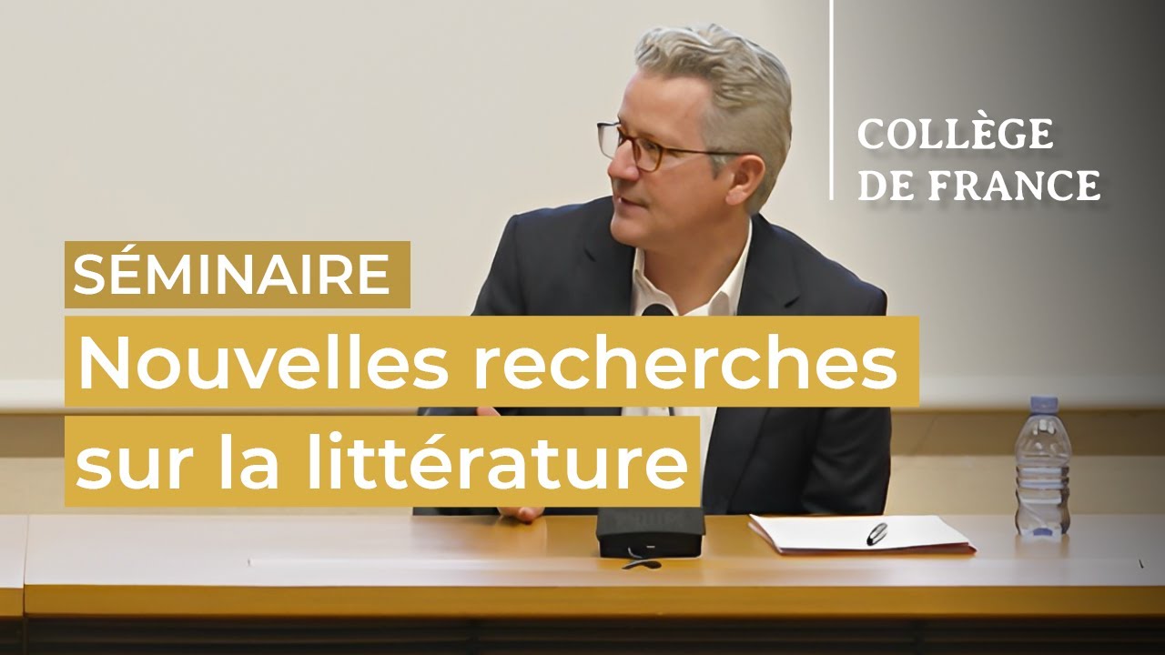 Nouvelles recherches sur la littérature (5) - William Marx (2022-2023)