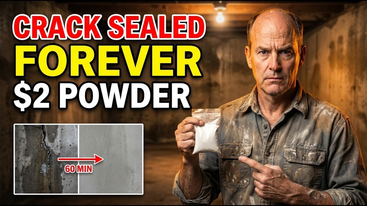 $2 Powder SEALS Any Crack Or Leak FOREVER  No Plumber  No Cement  CONSTRUCTION INDUSTRY HID THIS