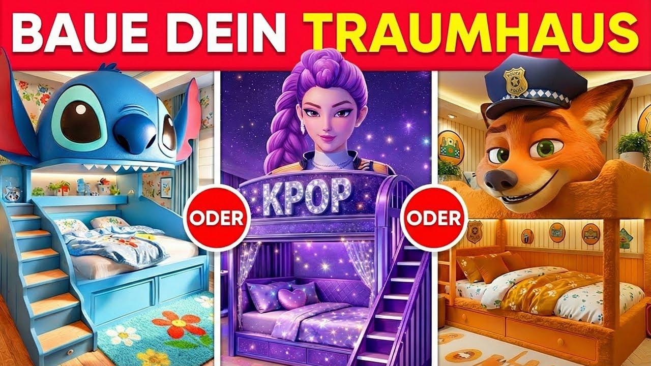 Würdest du lieber – Baue dein luxuriöses Traumhaus 🚀🏠💖🌈💎 Zoomania 2, KPop, Stitch, Labubu