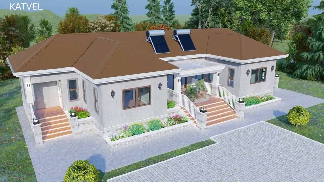 3-Bedroom Bungalow House Design | Stunning Exterior & Interior Animation