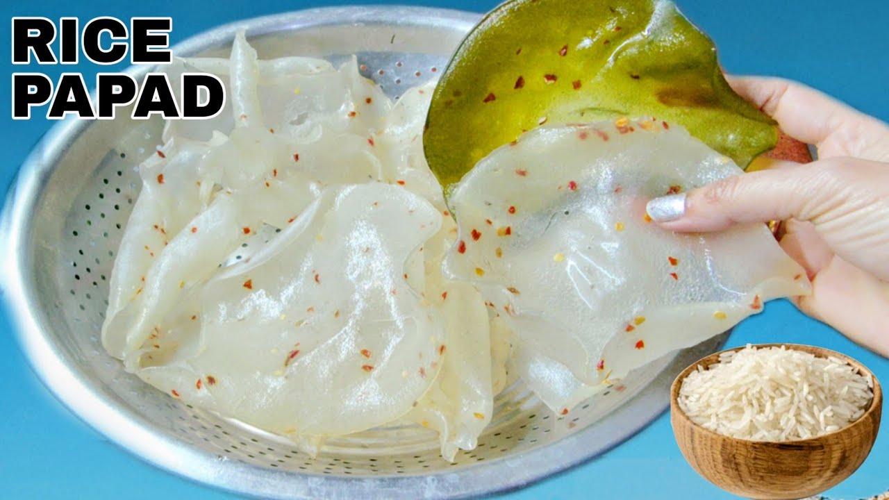 चावल के पापड़ बनाने का बहुत आसान तरीका | Rice Papad | Chawal Ke Papad Recipe | papad 