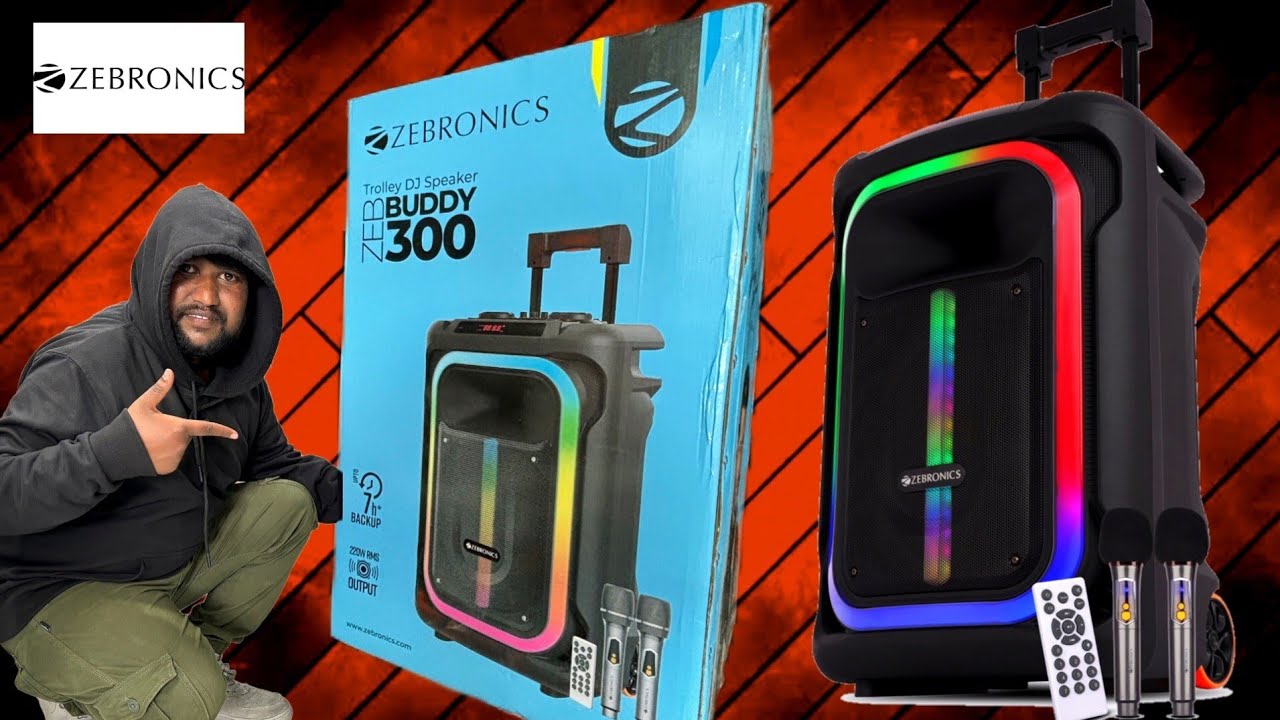 Most Powerful Trolley Speaker With 15inch Woofer | Zebronics ZEB BUDDY 300 | UNBOXING REVIEW | 220w