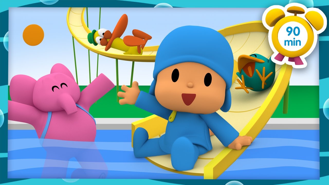 🏊POCOYO in ENGLISH - Playing in the Swimming Pool [90 min] Full Episodes |VIDEOS & CARTOONS for KIDS