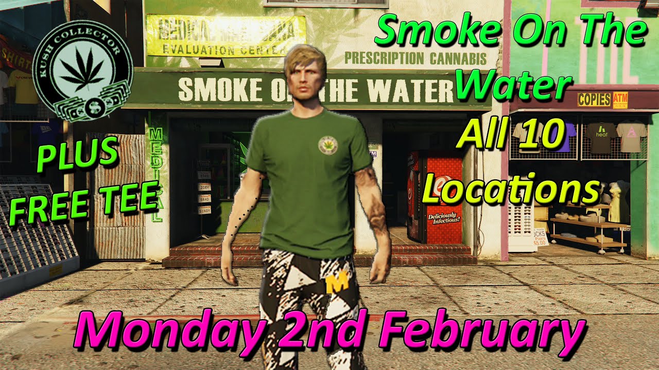 Smoke On The Water Daily Collectible, All 10 Locations Monday 2nd February - GTA Online