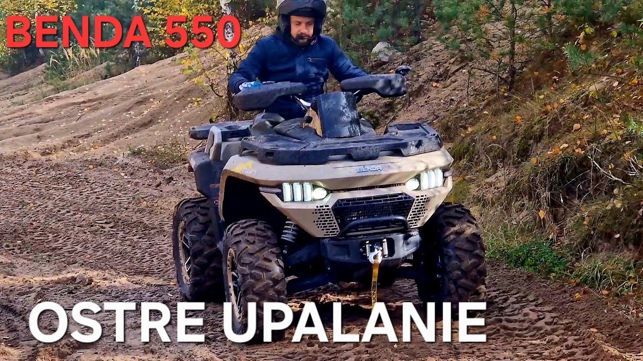BENDA REDSTONE 550 VS YAMAHA GRIZZLY 700. OSTRE UPALANIE.