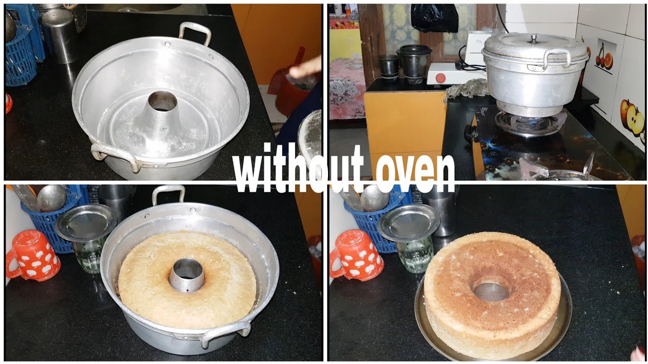 How to make cake without oven(in cake pan)