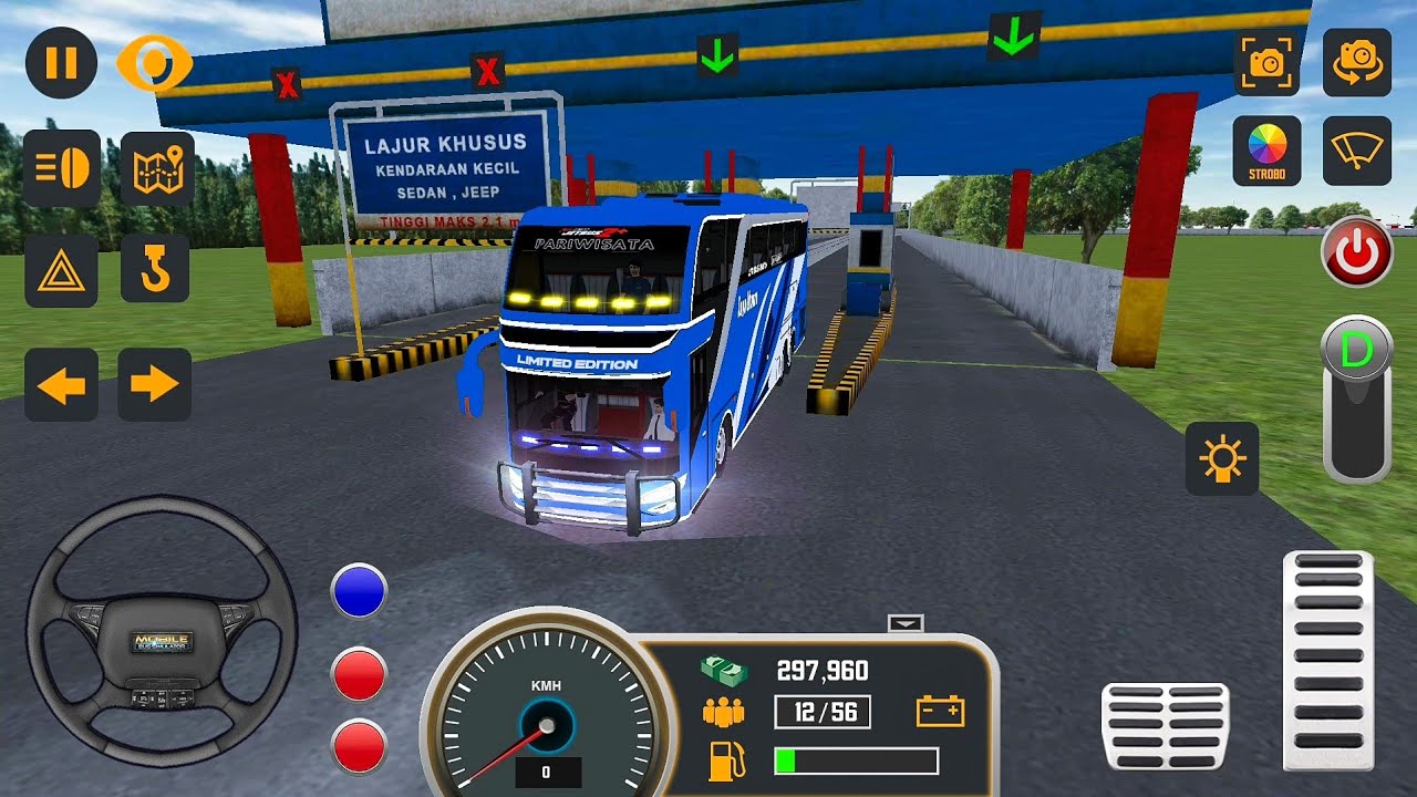 Mobile Bus Simulator || New Bus #6 JAKARTA New Update Game || Android Gameplay FHD