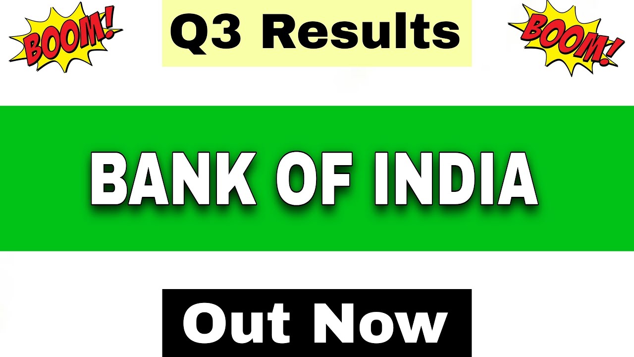 Bank Of India Q3 Results 2026 | Bank Of India Results Today | Bank Of India Share Latest News |