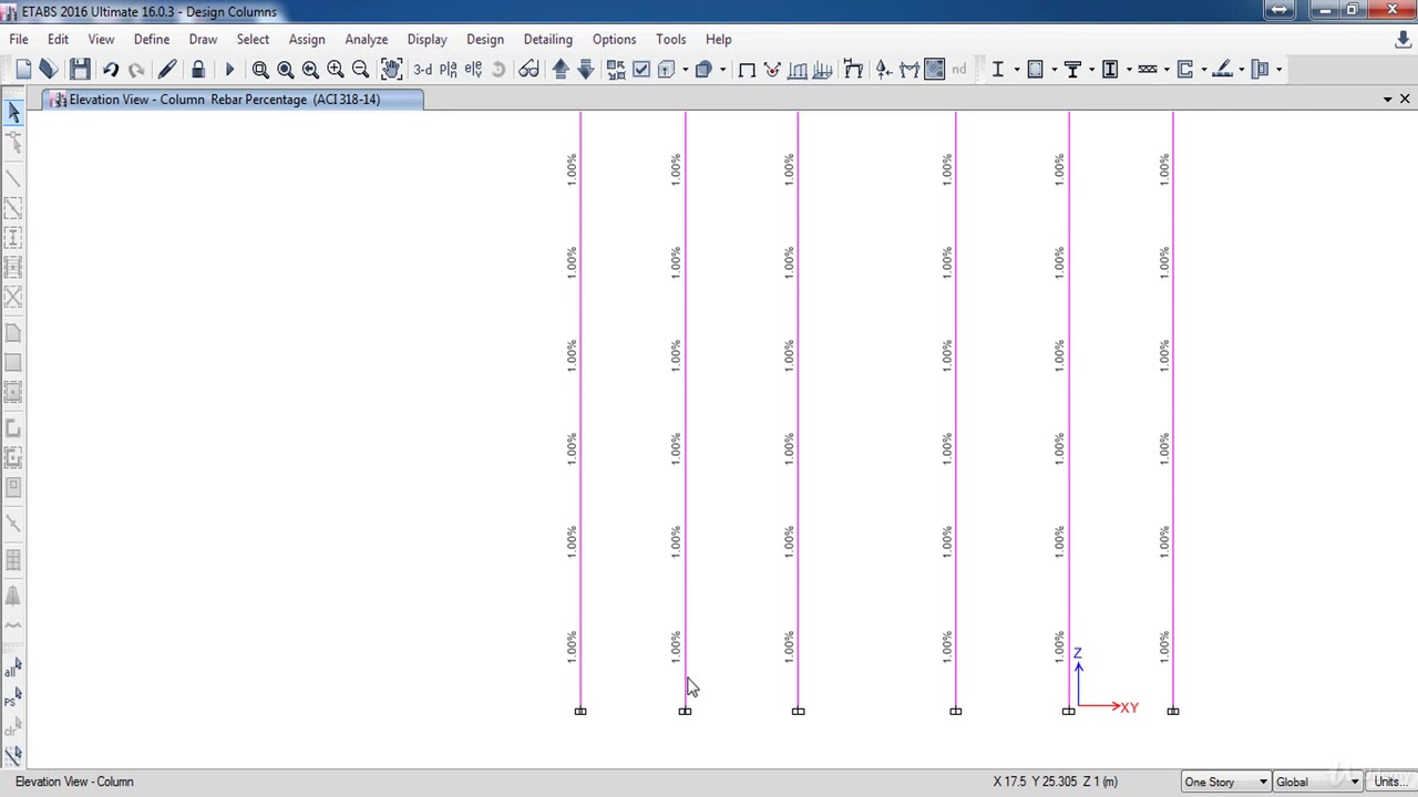 How to design Column in Etabs (027)