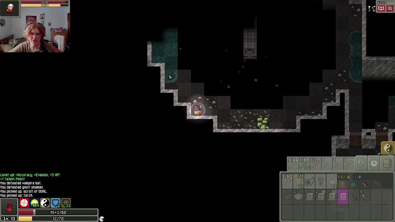Playing Shattered pixel dungeon
