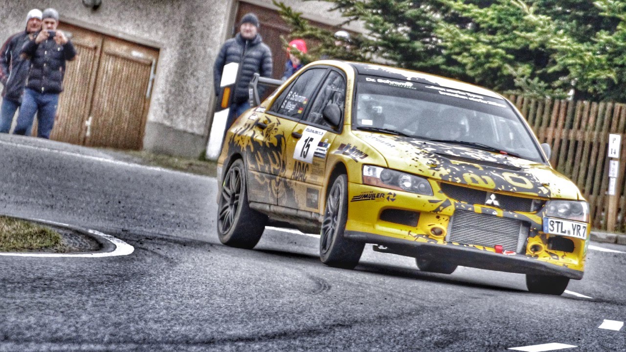 Rallye Erzgebirge 2015 WP8 Mitsubishi Evo 7 Schumann/Weigel Onboard