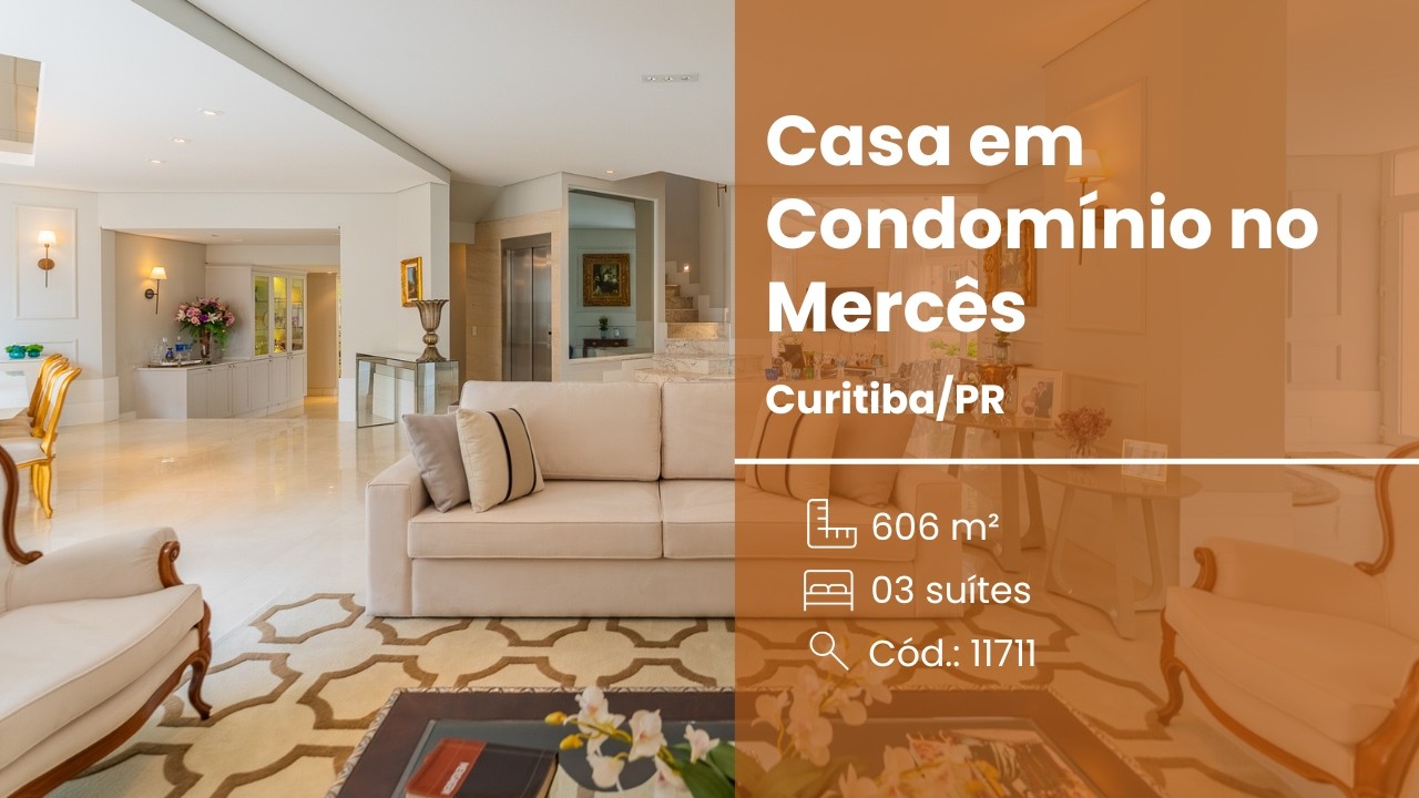 Casa em Condom&iacute;nio no Centralville Residences, 03 Su&iacute;tes, 04 Vagas, Elevador, Merc&ecirc;s, Curitiba.