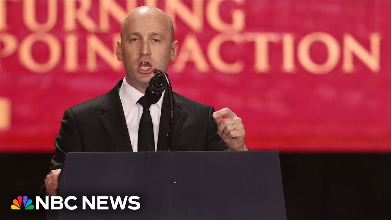 Stephen Miller praises Erika Kirk for 'strength and courage'