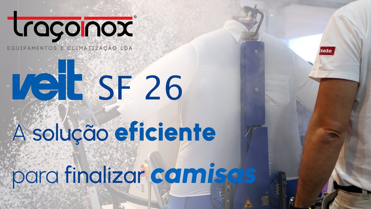 Demonstração Veit SF26 - Engomadora de camisas profissional