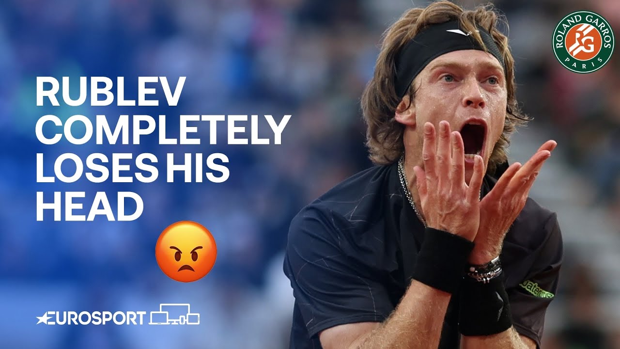 Rublev is FUMING during epic close game 😤 | French Open 2024 🇫🇷