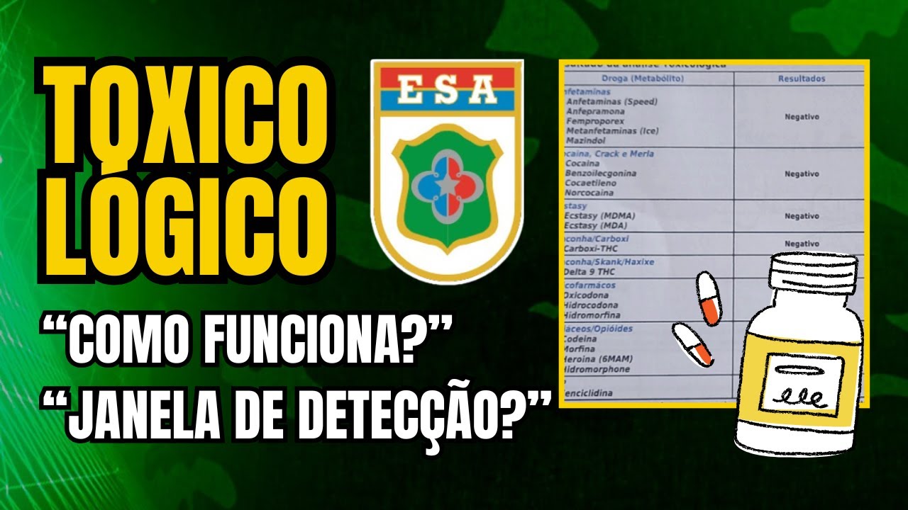 TUDO SOBRE O EXAME TOXICOL&Oacute;GICO DA ESA