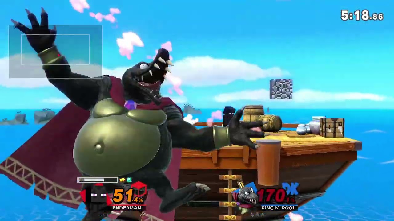 Prácticando con Steve en el online xdd || ssbu #smashultimate 