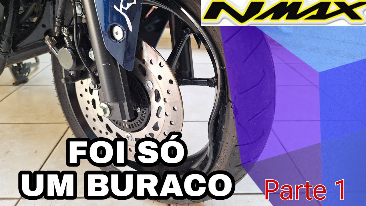 Parte 1 Restauração da Nova Nmax Não chegou aos 500km. Entortou a mesa quebrou as carenagens #nmax