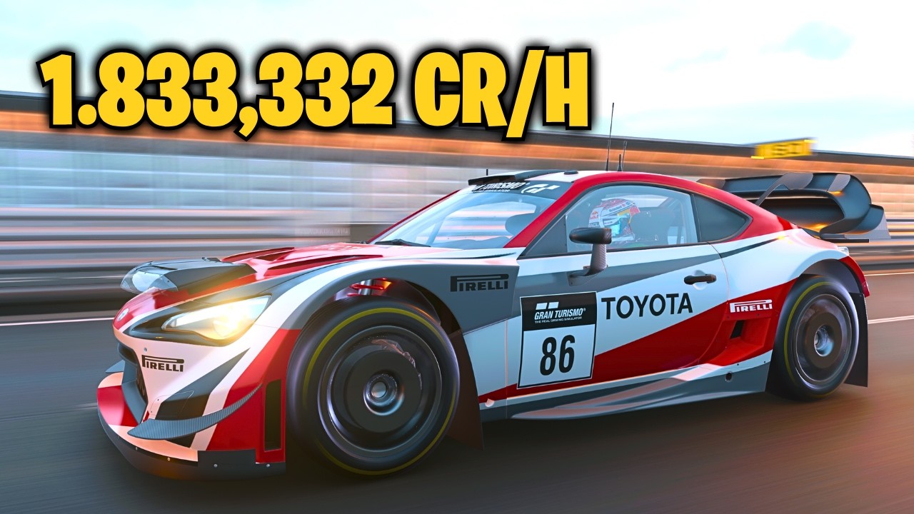 O FARM MAIS RENT&Aacute;VEL DO GT7! 1.833.332 CR POR HORA!