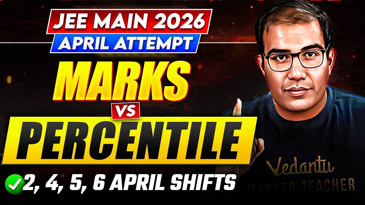 JEE 2026 April Attempt | Shift wise Expected Cutoffs | Marks vs Percentile  | Vinay Shur Sir