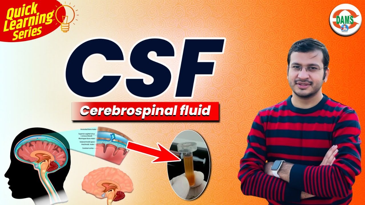CSF (Cerebrospinal Fluid) | Quick Learning Series by Siddharth Sir | DAMS Nursing