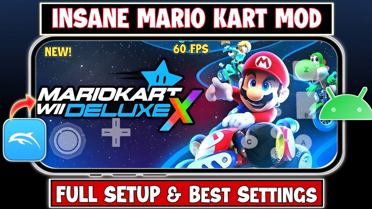 Mario Kart Wii Deluxe X на Android: 752 трассы + полное руководство по настройке эмулятора Dolphi...