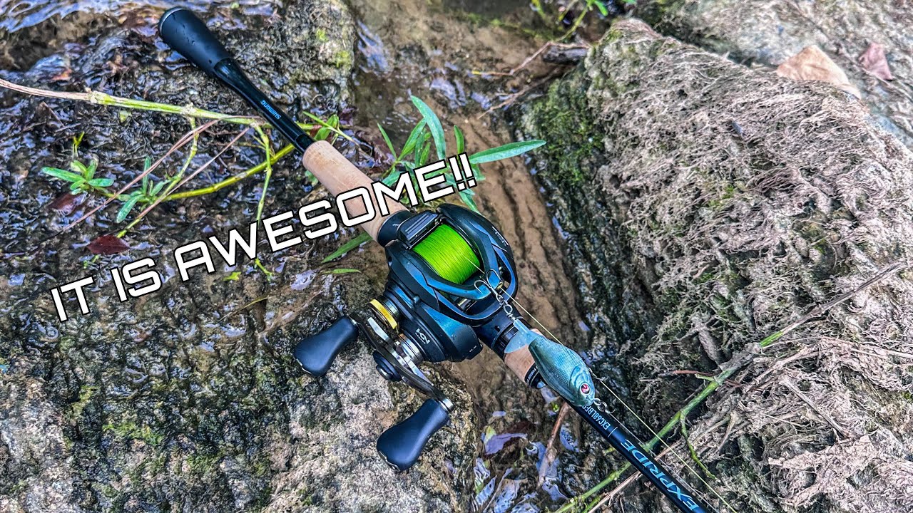 Creek Fishing with New Shimano Expride BFS Rod