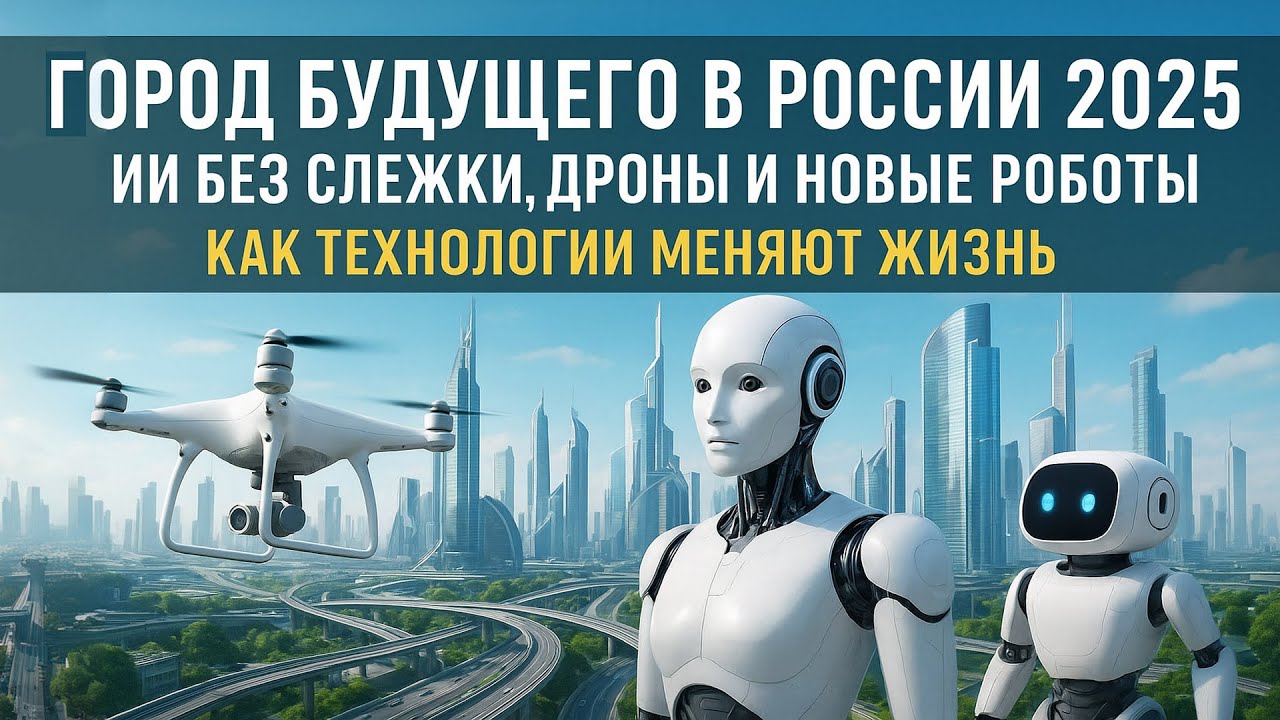 Город будущего в России 2025: ИИ без слежки, дроны и новые роботы | Как технологии меняют жизнь