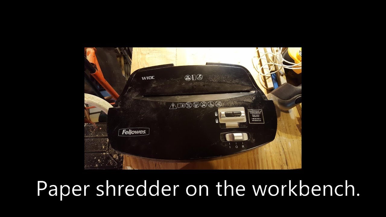 5. Reviving a broken paper shredder
