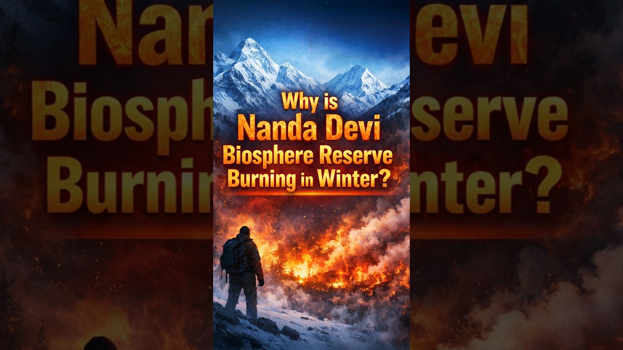 Nanda Devi Biosphere Reserve on Fire | Drishti IAS English | 