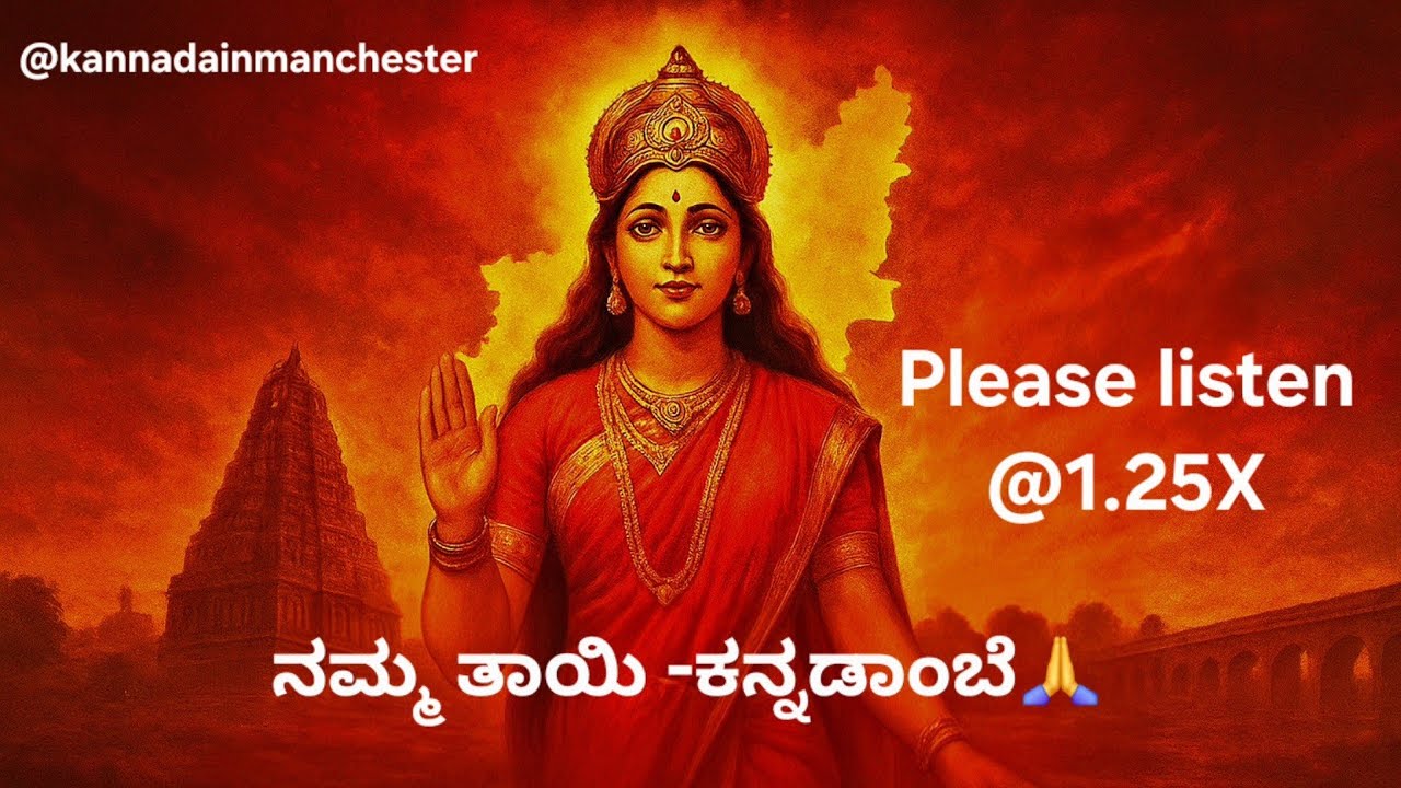 ನಮ್ಮ ತಾಯಿ ಕನ್ನಡಾಂಬೆ💛♥️| Kannada Anthem | Rajyotsava Special| Created by AI| @KannadainManchester