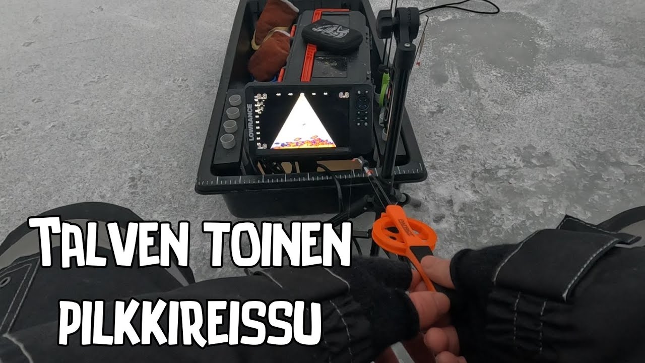 TALVEN TOINEN PILKKIREISSU - Pikku ahventa Lämsänjärveltä