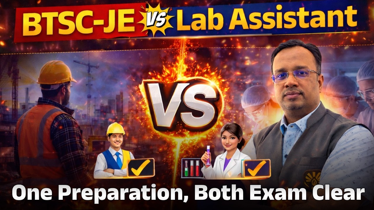 How To Crack BTSC JE 2026 in First Attempt 🔥BTSC JE vs Lab Assistant 🔥 दोनों Exam साथ में कैसे करें?