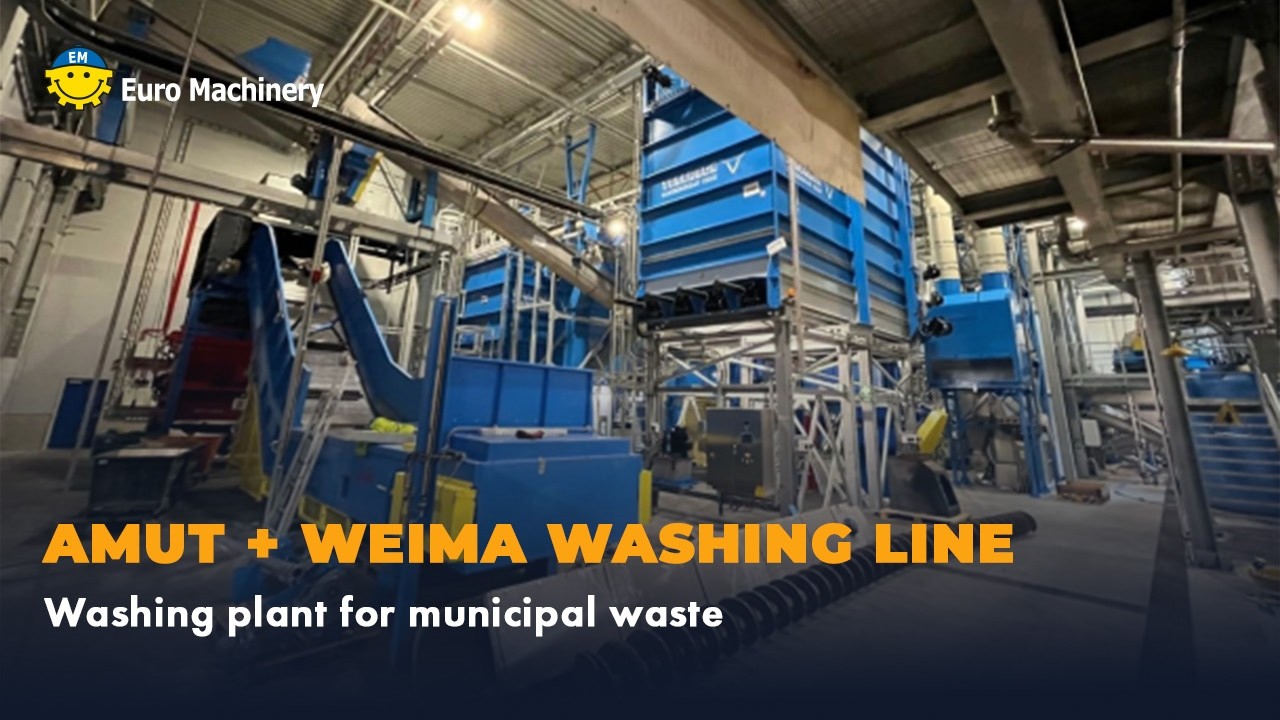 AMUT + WEIMA Municipal Waste Washing Plant | Plastic Recycling System