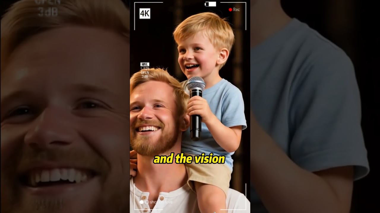 The sweet singing of the twins moved the whole audience, the love of the father#fatherslove  #music