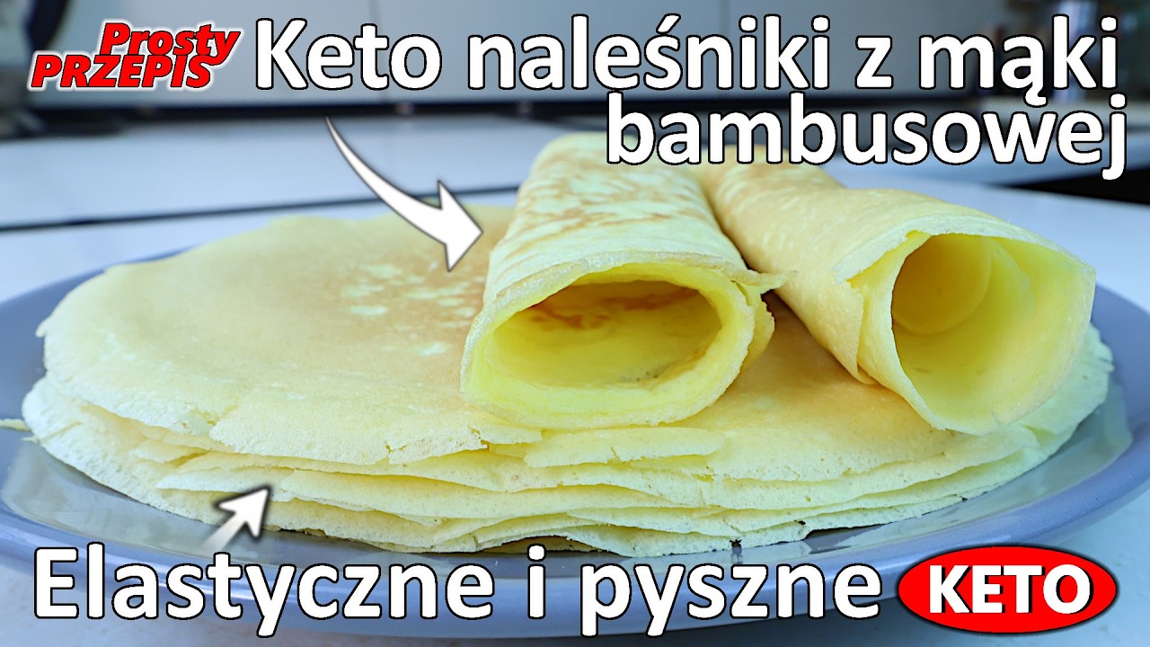 Keto naleśniki z mąki bambusowej