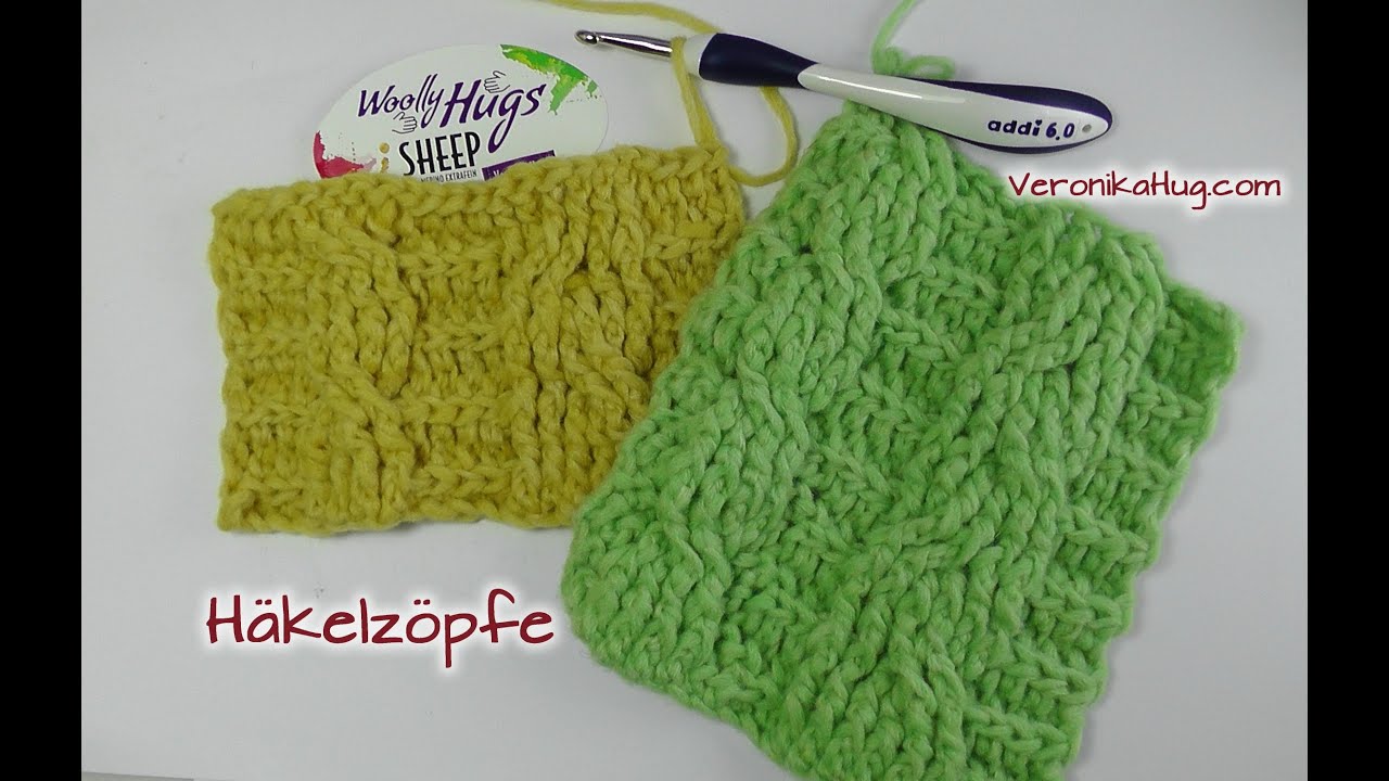 Häkeln Häkelzöpfe  Zöpfe Woolly Hugs SHEEP Veronika Hug