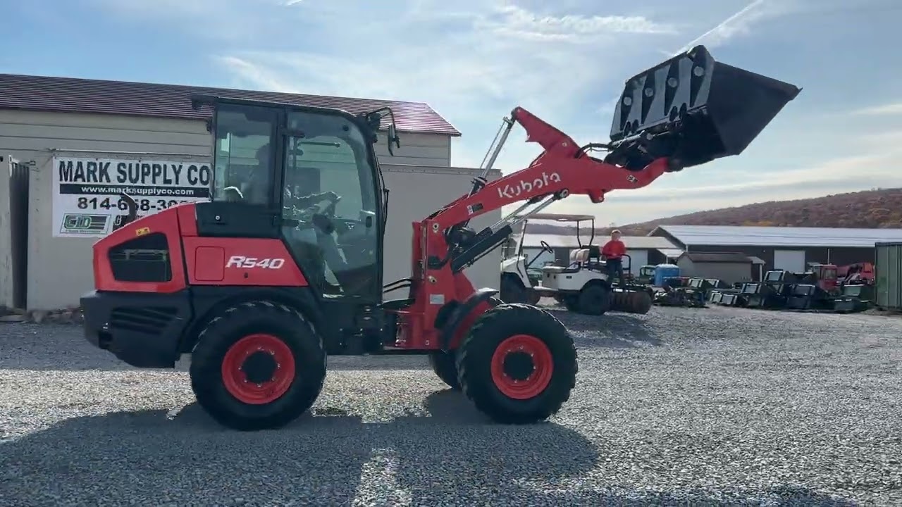 VERY NICE 2022 Kubota R540 Rubber Tire Articulating Wheel Loader Only 1190 Hours!!!