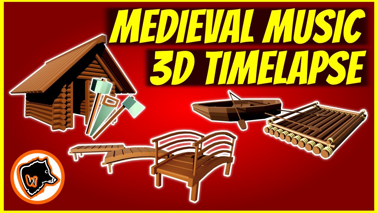 MEDIEVAL MUSIC | Chill 3D TIMELAPSE in Blender
